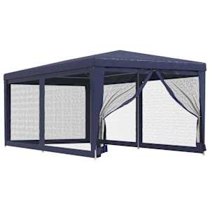 Party stan se 6 síťovanými bočnicemi modrý 3 x 6 m HDPE - obrázek 2