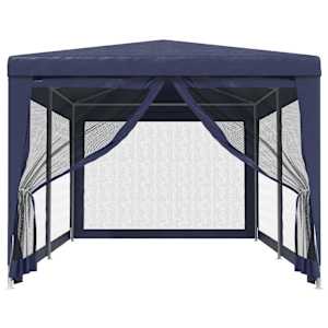 Party stan se 6 síťovanými bočnicemi modrý 3 x 6 m HDPE - obrázek 3