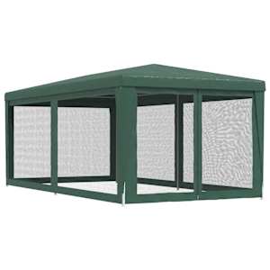Party stan se 6 síťovanými bočnicemi zelený 3 x 6 m HDPE - obrázek 5