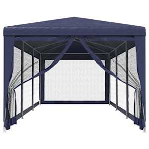 Party stan s 8 síťovanými bočnicemi modrý 3 x 9 m HDPE - obrázek 3