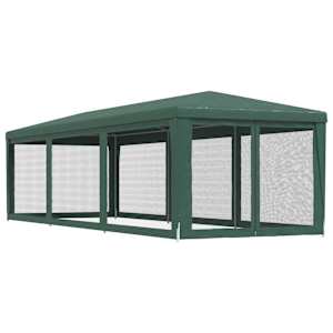 Party stan s 8 síťovanými bočnicemi zelený 3 x 9 m HDPE - obrázek 5