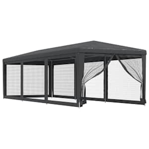 Party stan s 8 síťovanými bočnicemi antracitový 3 x 9 m HDPE - obrázek 2