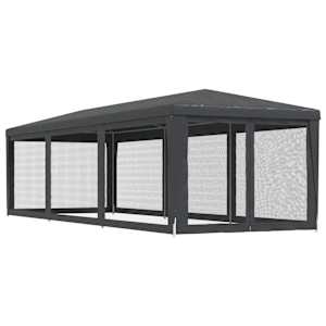 Party stan s 8 síťovanými bočnicemi antracitový 3 x 9 m HDPE - obrázek 5
