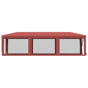 Party stan s 8 síťovanými bočnicemi červený 3 x 9 m HDPE - obrázek 4