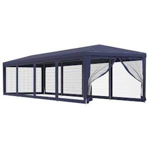 Party stan s 10 síťovanými bočnicemi modrý 3 x 12 m HDPE - obrázek 2