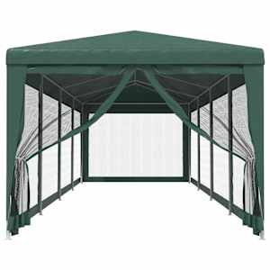 Party stan s 10 síťovanými bočnicemi zelený 3 x 12 m HDPE - obrázek 3