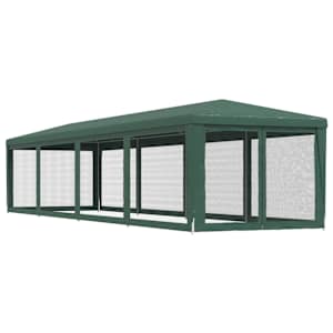 Party stan s 10 síťovanými bočnicemi zelený 3 x 12 m HDPE - obrázek 5