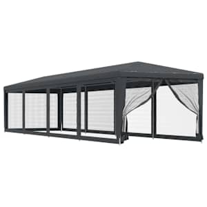 vidaXL peotelk 10 v&otilde;rgust k&uuml;lgseinaga, antratsiithall, 3 x 12 m HDPE