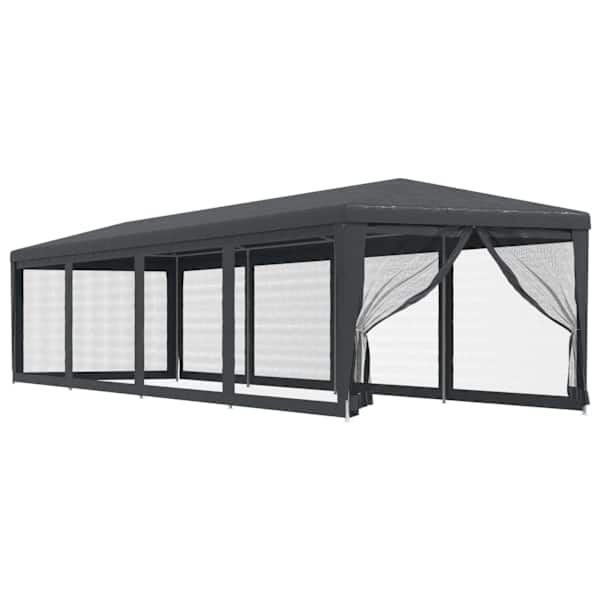 vidaXL peotelk 10 v&otilde;rgust k&uuml;lgseinaga, antratsiithall, 3 x 12 m HDPE