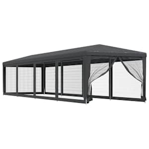 Party stan s 10 síťovanými bočnicemi antracitový 3 x 12 m HDPE - obrázek 2