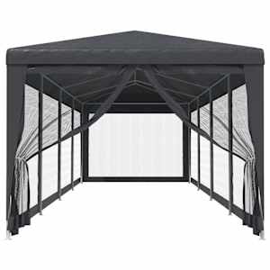 Party stan s 10 síťovanými bočnicemi antracitový 3 x 12 m HDPE - obrázek 3