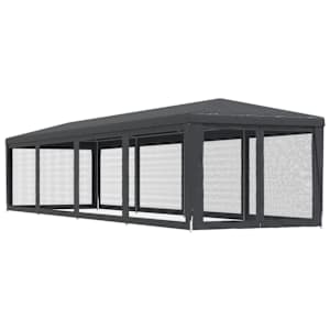 Party stan s 10 síťovanými bočnicemi antracitový 3 x 12 m HDPE - obrázek 5