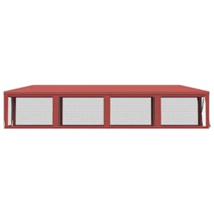 Party stan s 10 síťovanými bočnicemi červený 3 x 12 m HDPE - obrázek 4