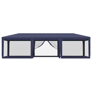 Party stan s 8 síťovanými bočnicemi modrý 9 x 4 m HDPE - obrázek 3