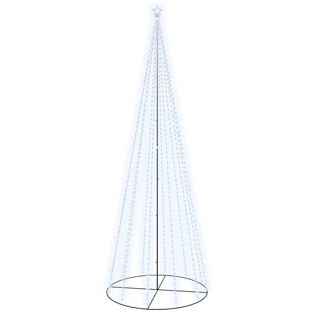 

vidaXL Christmas Cone Tree Cold White 732 LEDs 5x16 ft