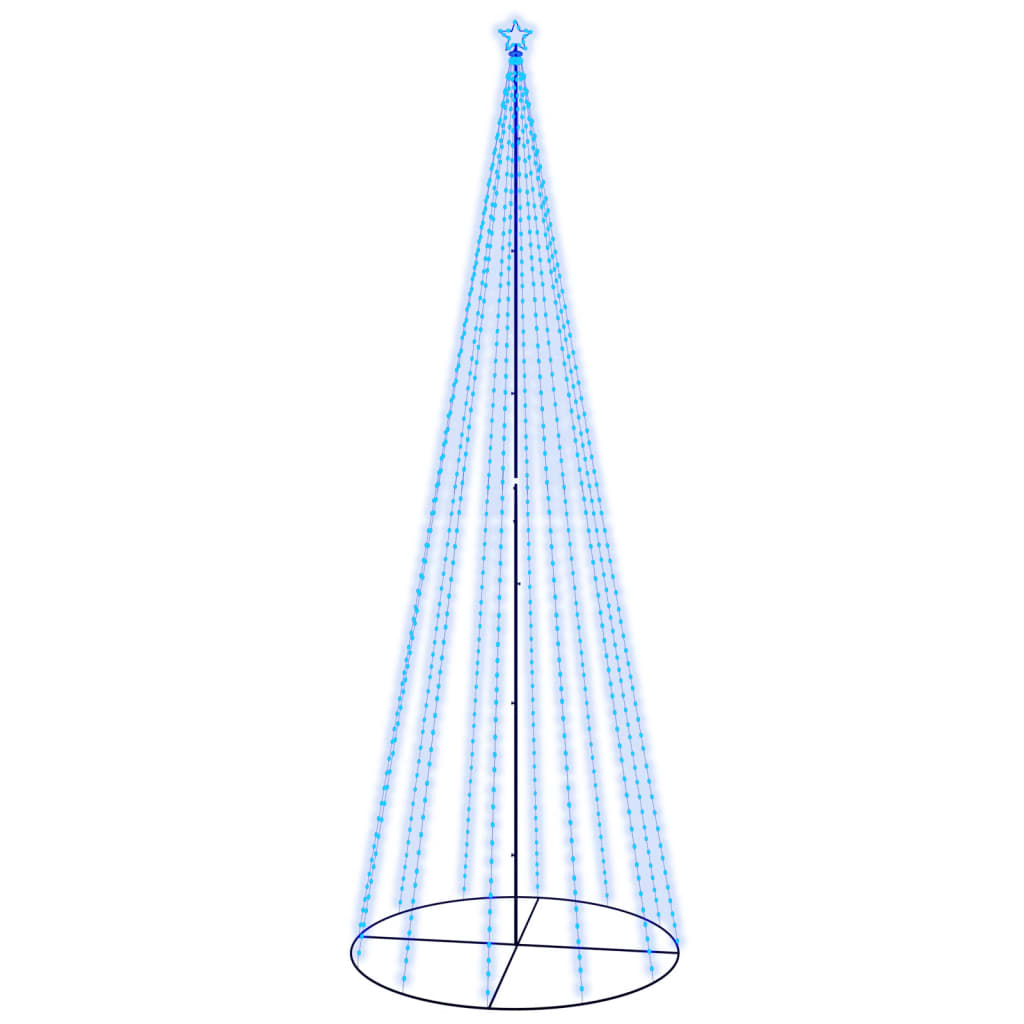 Photos - Other Jewellery VidaXL Christmas Cone Tree Blue 732 LEDs 5x16 ft 