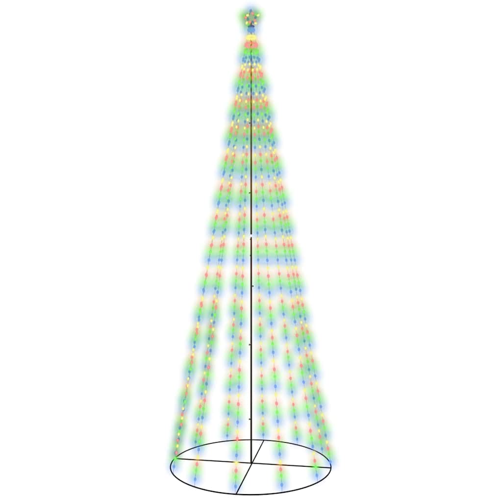 

vidaXL Christmas Cone Tree Colorful 732 LEDs 5x16 ft