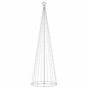 vidaXL Christmas Cone Tree Colorful 732 LEDs 5x16 ft