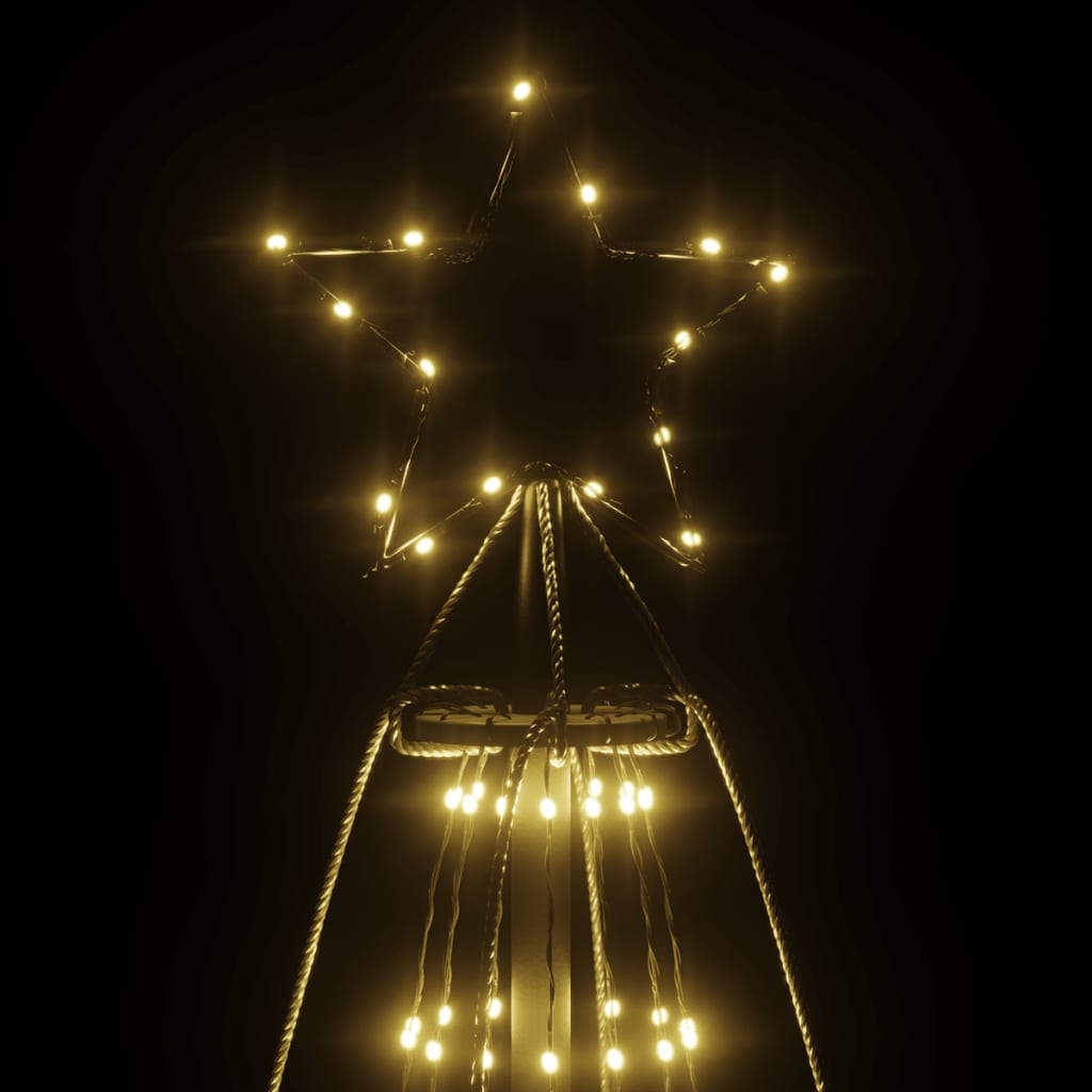 Christmas Cone Tree Warm White 1134 LEDs 8x26 ft - Image 5