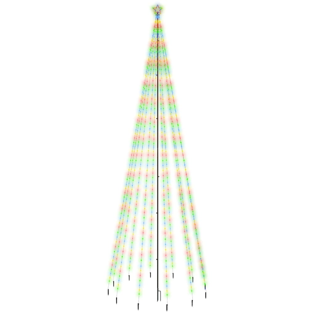 

vidaXL Christmas Tree with Spike Colorful 732 LEDs 16 ft