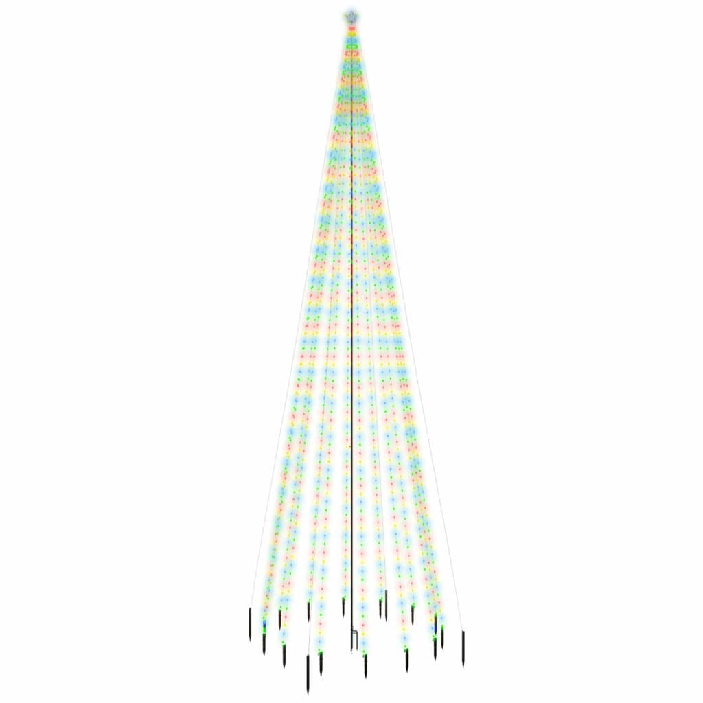

vidaXL Christmas Tree with Spike Colorful 1134 LEDs 26 ft