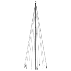 vidaXL Christmas Tree with Spike Colourful 732 LEDs 500 cm