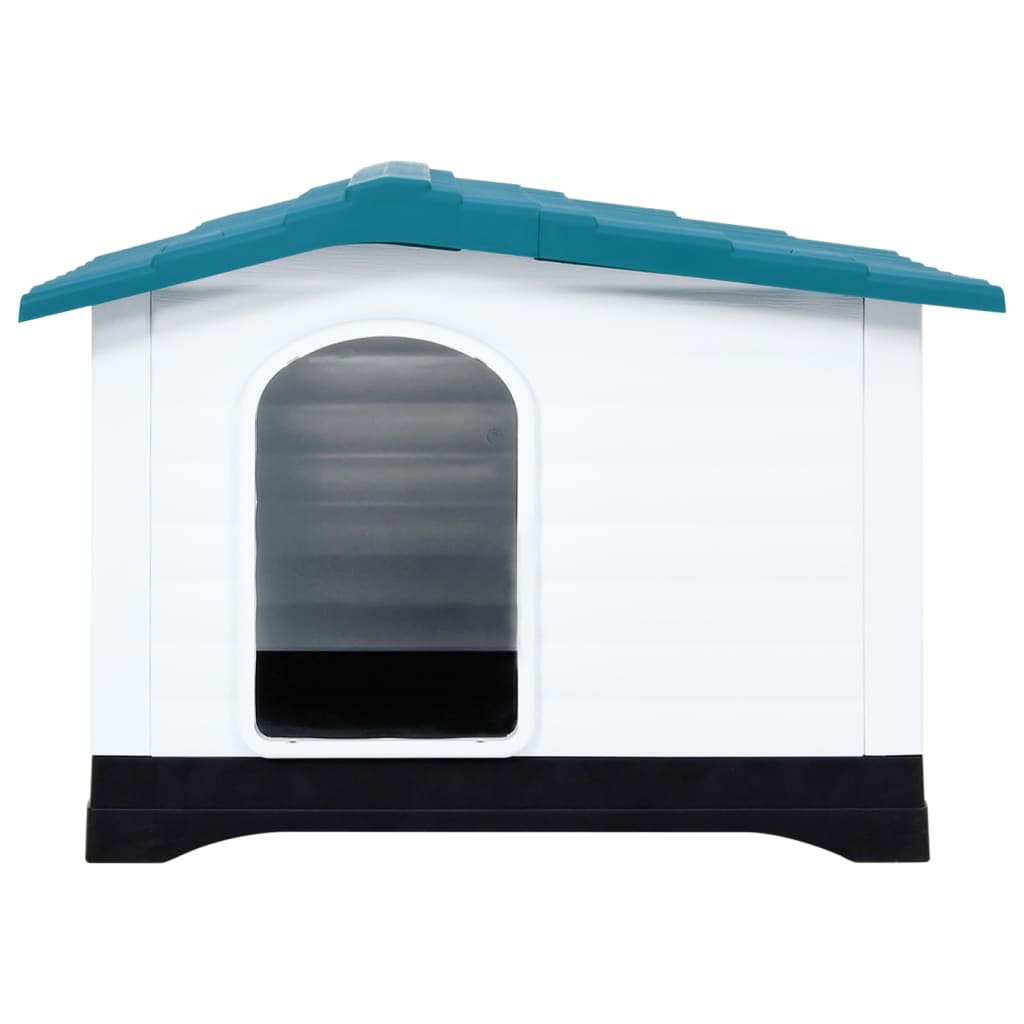 vidaXL Hondenhok 90,5x68x66 cm polypropeen blauw afbeelding