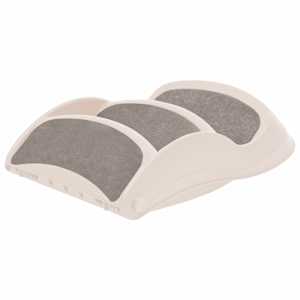 Skládací 3stupňové schůdky pro psy krémové 50x38x38 cm plast - obrázek 6