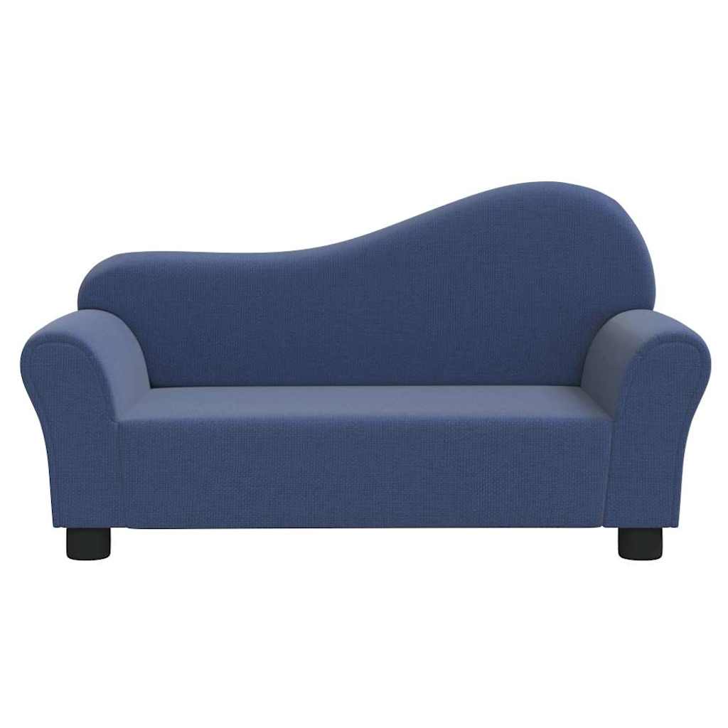 Dětská pohovka modrá textil - obrázek 3