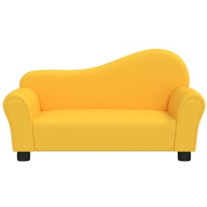 Dětská pohovka žlutá textil - obrázek 3