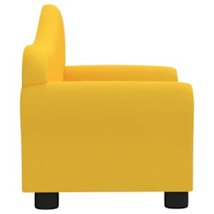 Dětská pohovka žlutá textil - obrázek 5