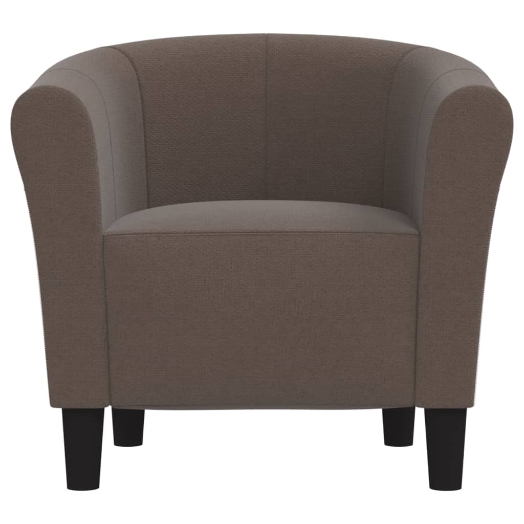 vidaXL Fauteuil stof taupe