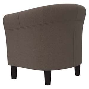 Křeslo taupe textil - obrázek 4