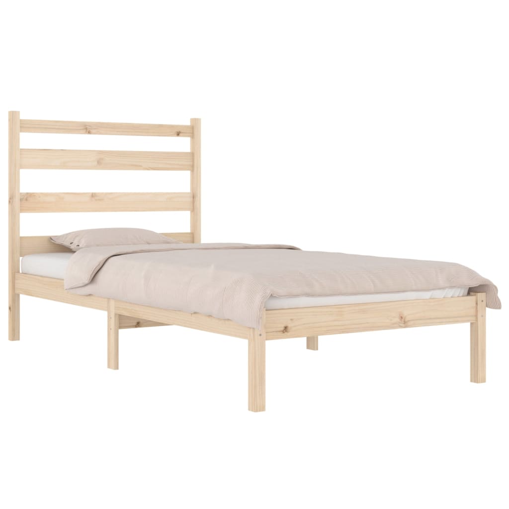 vidaXL Bedframe massief grenenhout 90x190 cm afbeelding