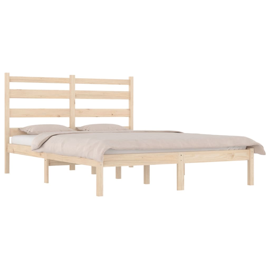 vidaXL Bedframe massief grenenhout 120x200 cm afbeelding