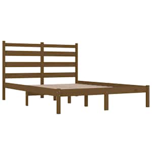 Rám postele medově hnědý masivní borovice 200 x 200 cm - obrázek 4