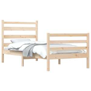 vidaXL Sengeramme heltre furu 90x200 cm