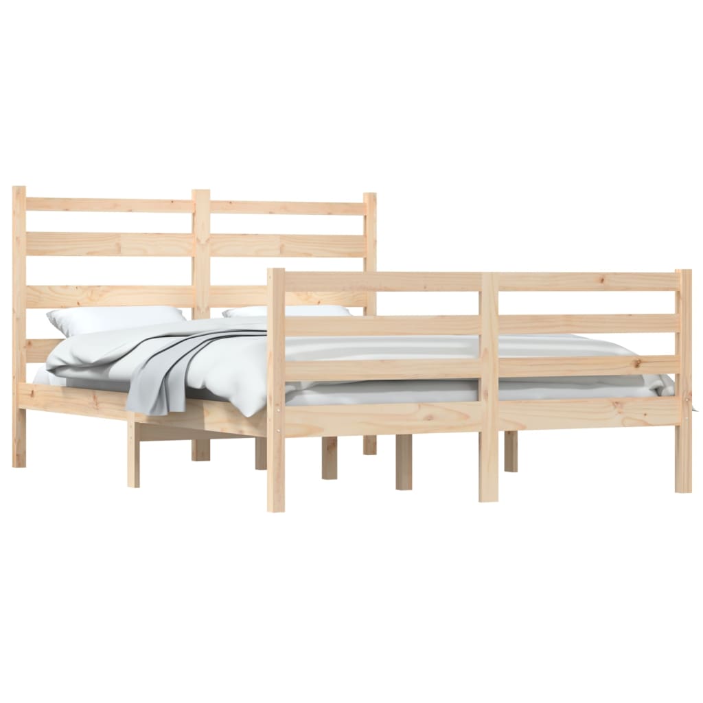 vidaXL Bedframe massief grenenhout 160x200 cm