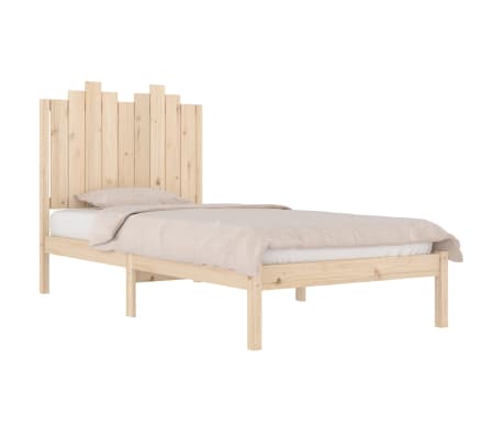 vidaXL Cadre de lit Bois de pin massif 90x200 cm