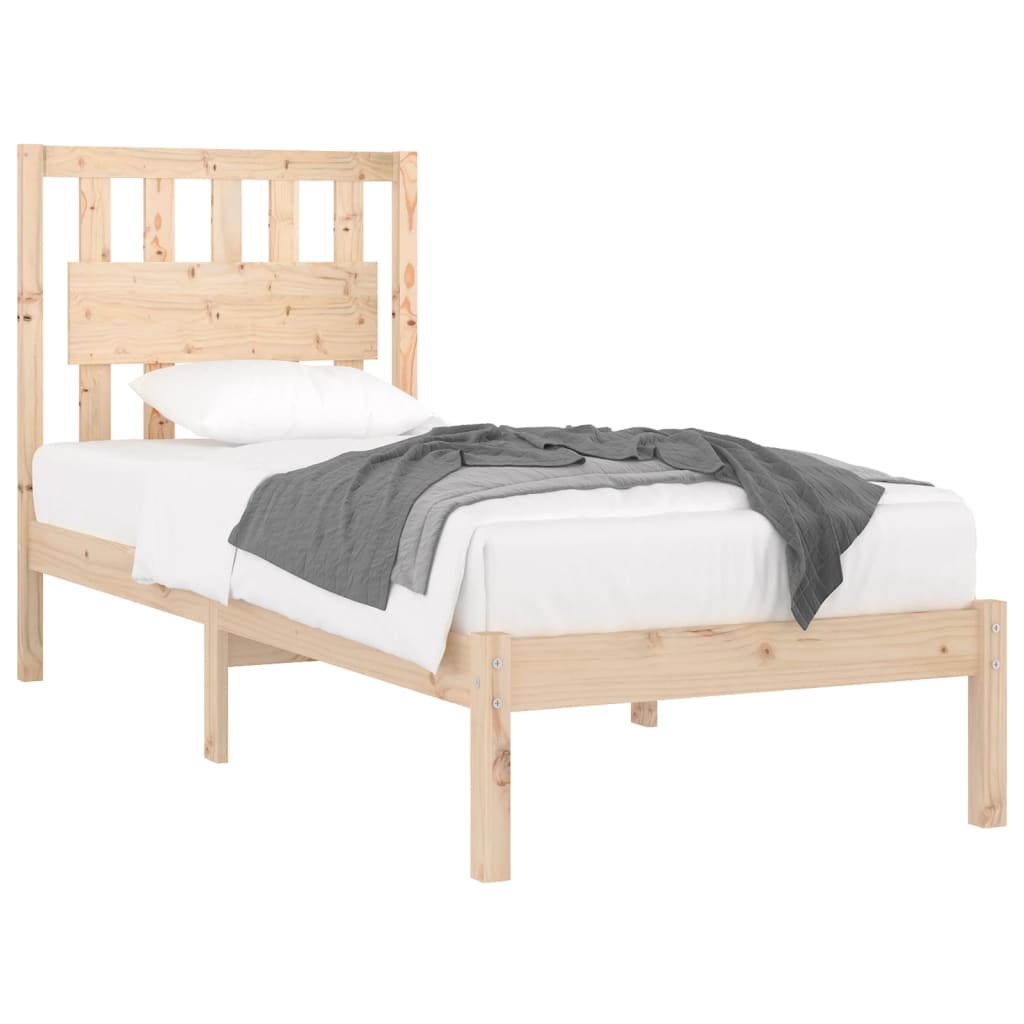 

vidaXL Bedframe massief grenenhout 90x190 cm 3FT Single