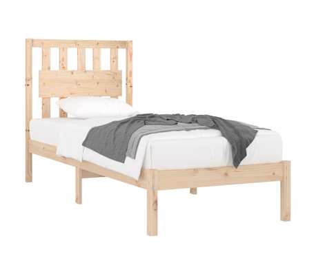 vidaXL Sengeramme heltre furu 100x200 cm