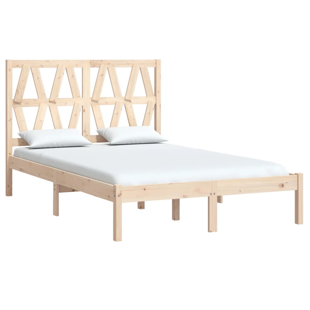 vidaXL Bedframe massief grenenhout 120x200 cm afbeelding