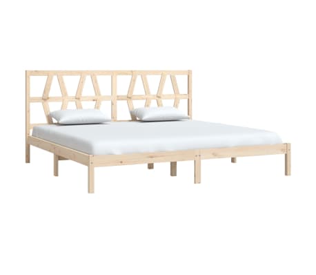 vidaXL Estructura de cama de madera maciza de pino 200x200 cm