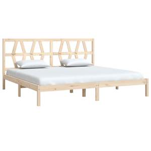 vidaXL Estructura de cama de madera maciza de pino 200x200 cm