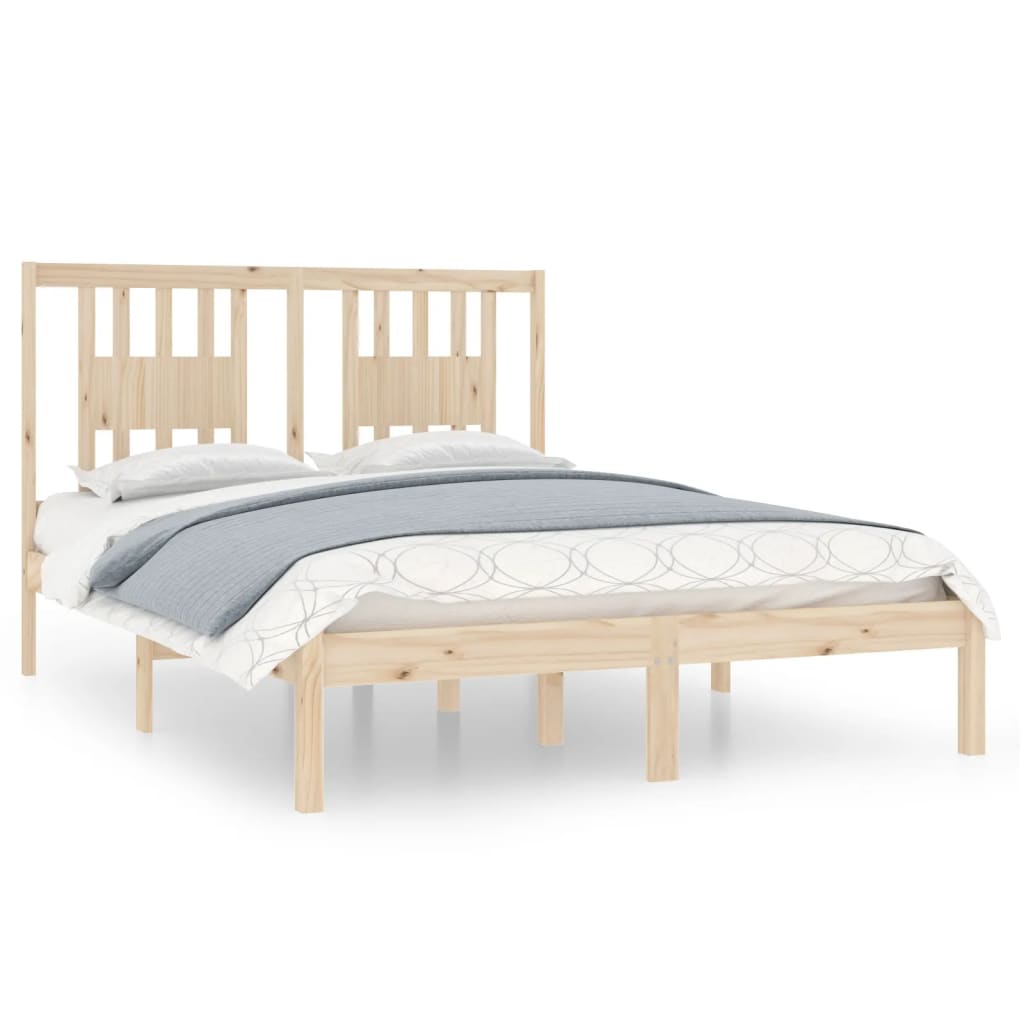 vidaXL Bedframe massief hout 120x190 cm Small Double