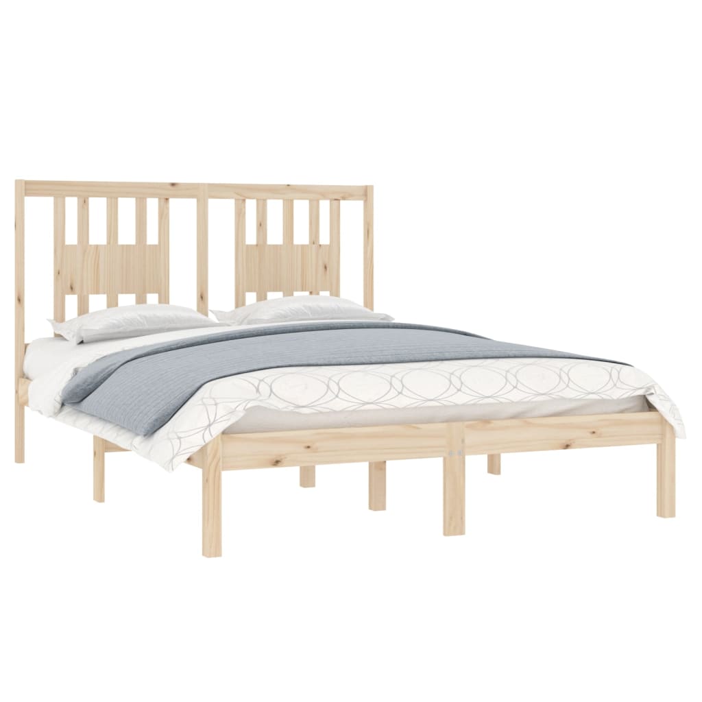 

vidaXL Bedframe massief grenenhout 140x190 cm