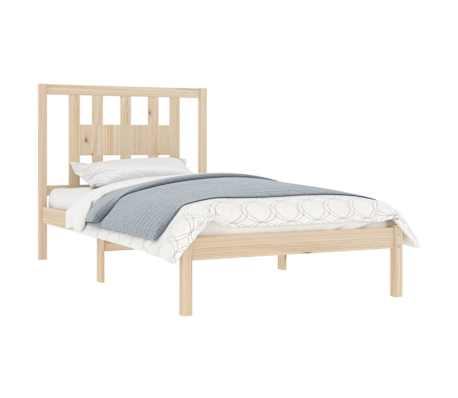 vidaXL Sengeramme heltre furu 100x200 cm