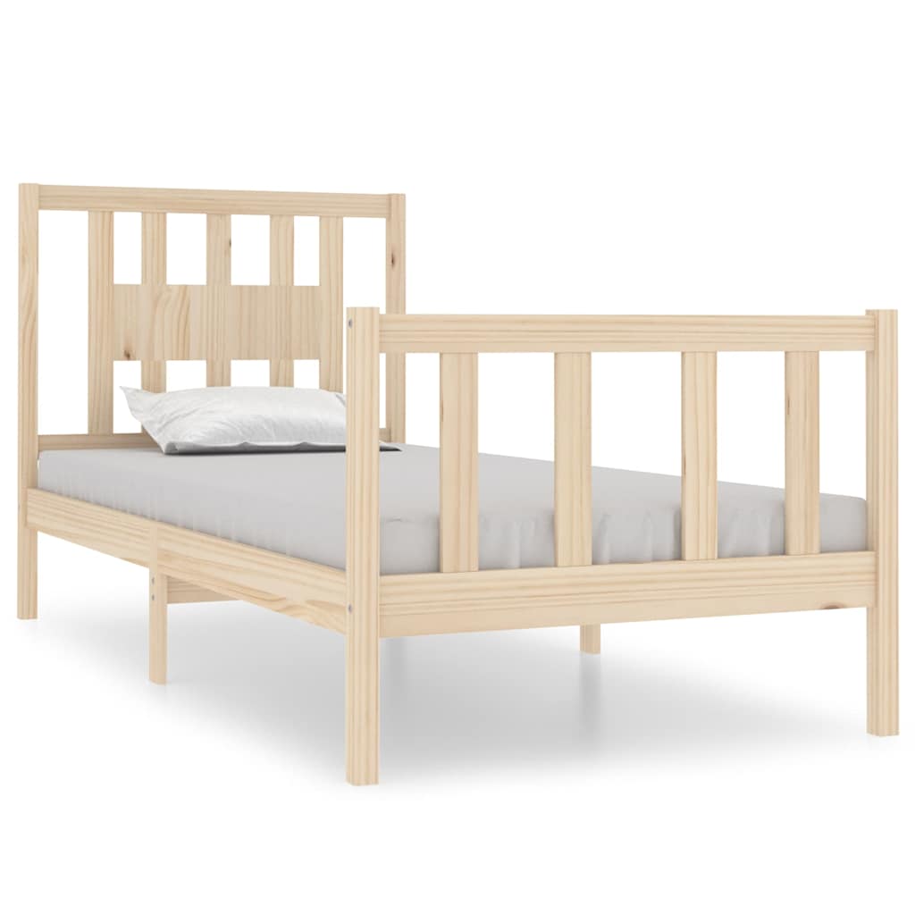 vidaXL Rám postele masivní dřevo 90 x 190 cm Single