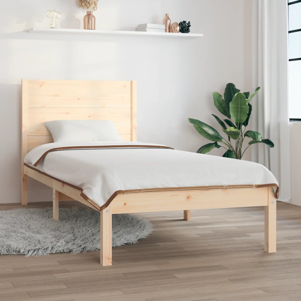 Sengeramme 75×190 cm i massivt fyrretræ - Small Single