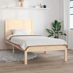 Rám postele masivní dřevo 90 x 190 cm Single